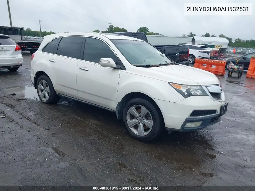 2HNYD2H60AH532531 2010 Acura Mdx Technology Package