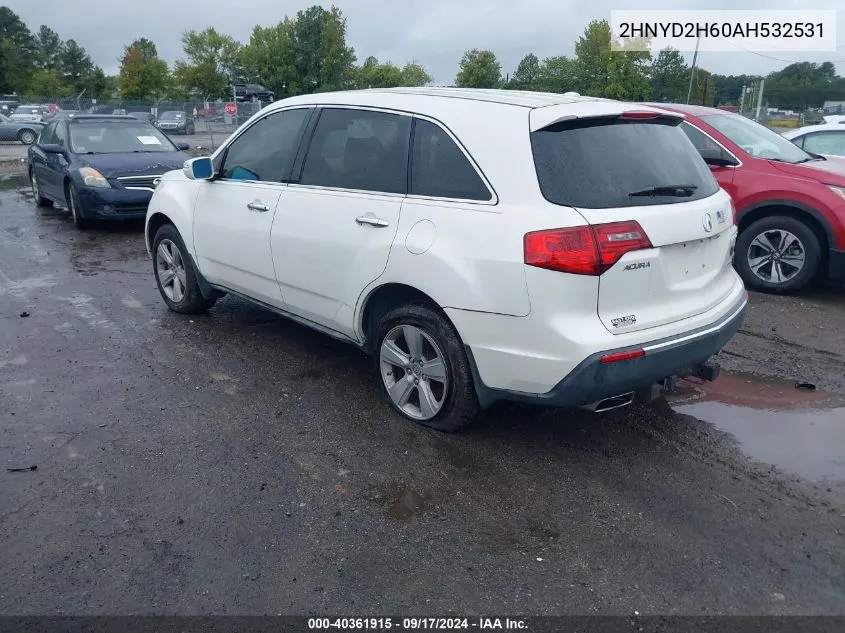 2HNYD2H60AH532531 2010 Acura Mdx Technology Package