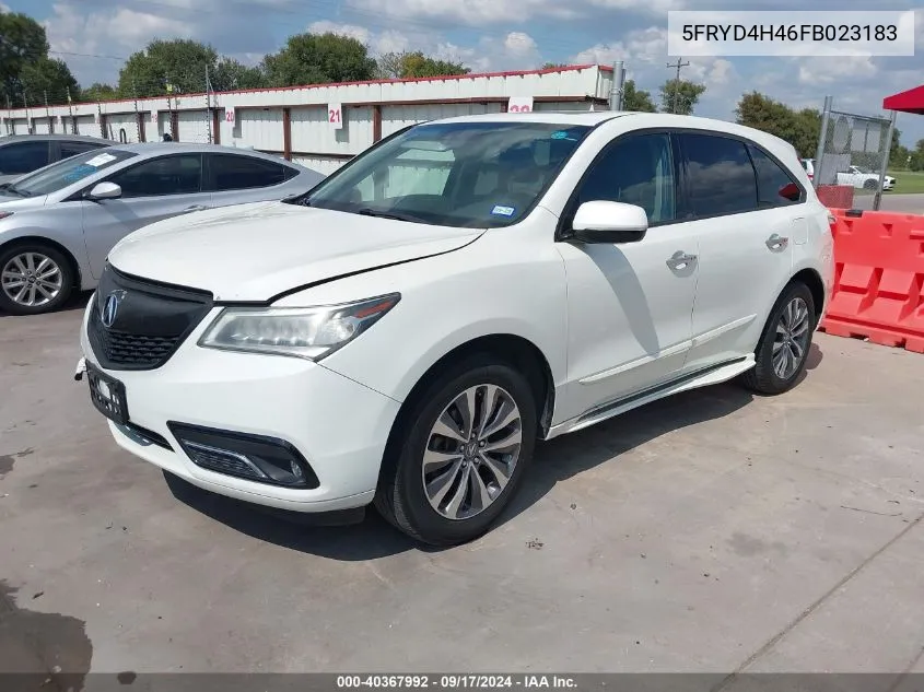 5FRYD4H46FB023183 2015 Acura Mdx Technology Package