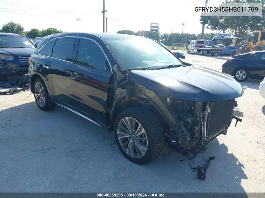 5FRYD3H55HB011709 2017 Acura Mdx Technology