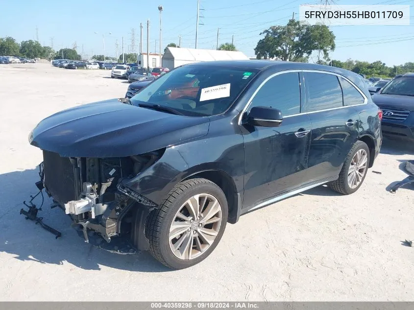 5FRYD3H55HB011709 2017 Acura Mdx Technology