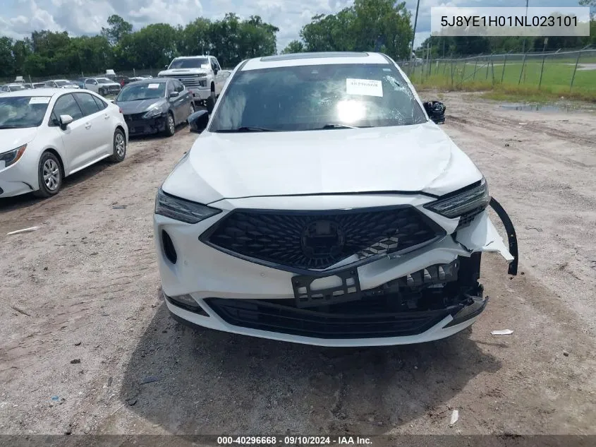 2022 Acura Mdx A-Spec VIN: 5J8YE1H01NL023101 Lot: 40296668