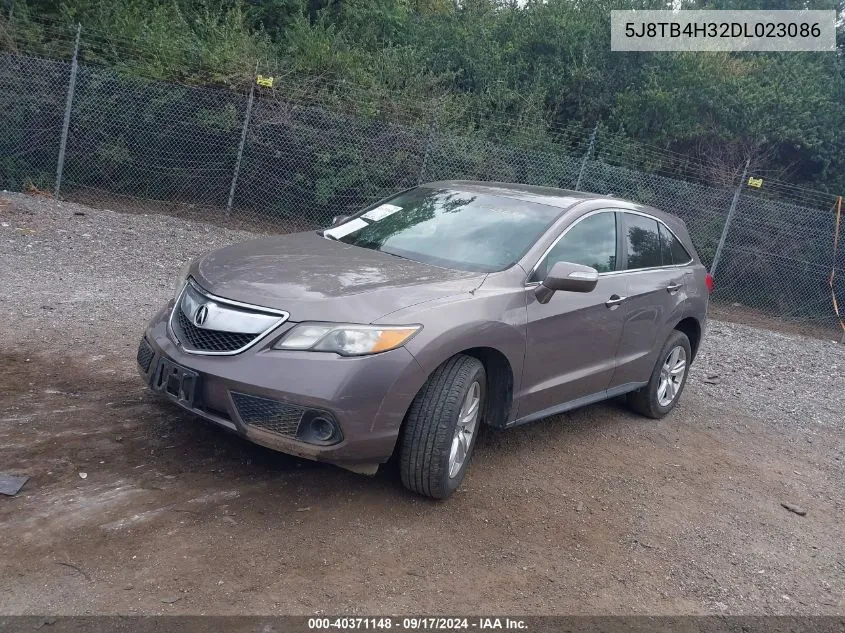 2013 Acura Rdx VIN: 5J8TB4H32DL023086 Lot: 40371148