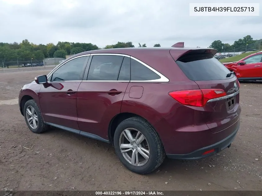 5J8TB4H39FL025713 2015 Acura Rdx