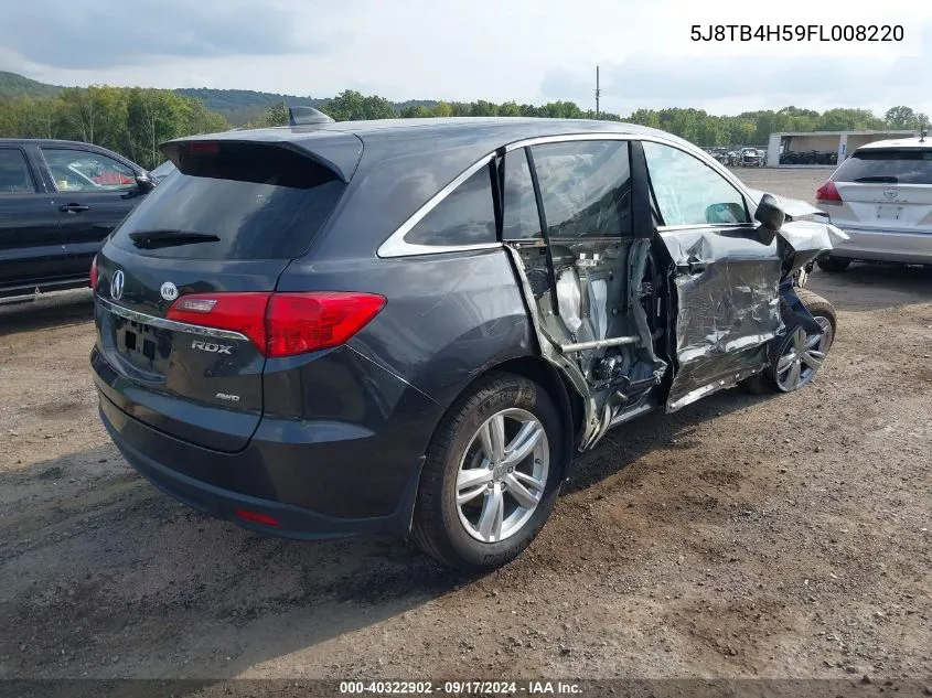 5J8TB4H59FL008220 2015 Acura Rdx