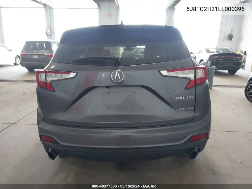 2020 Acura Rdx VIN: 5J8TC2H31LL000396 Lot: 40377588