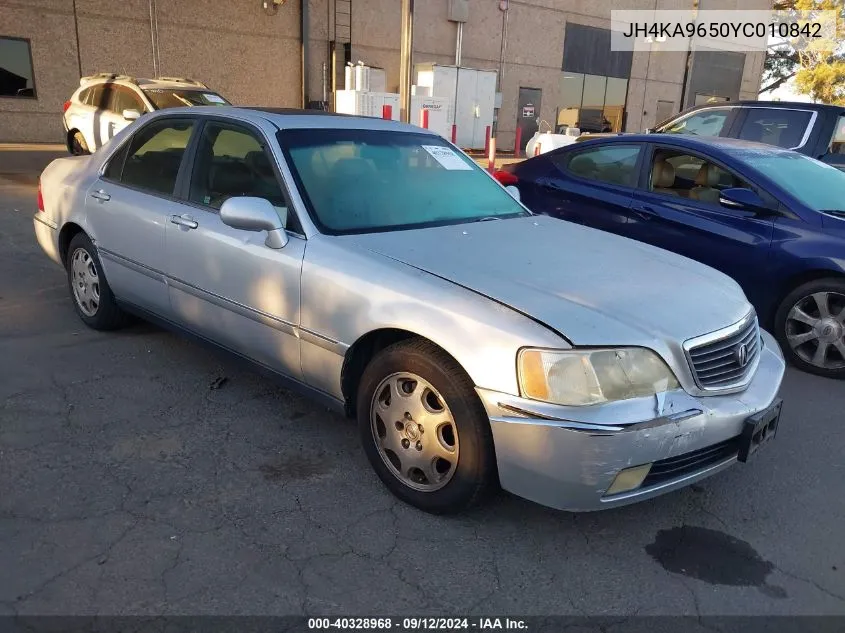 2000 Acura Rl VIN: JH4KA9650YC010842 Lot: 40328968