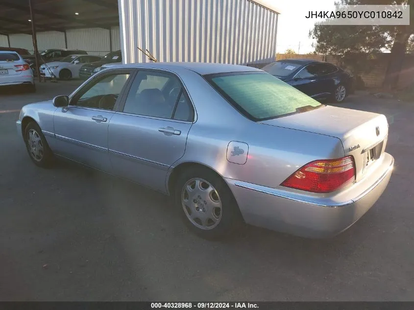 JH4KA9650YC010842 2000 Acura Rl