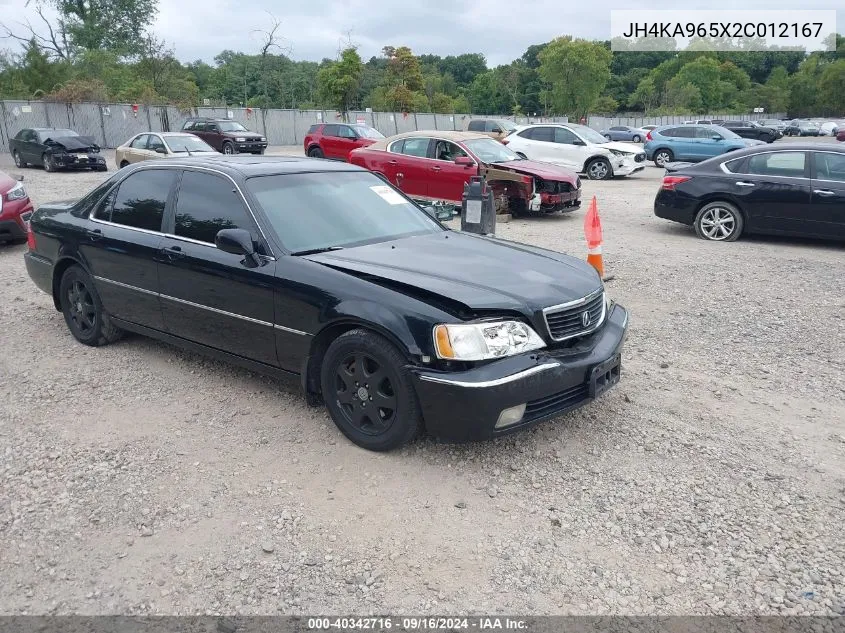 2002 Acura Rl 3.5 VIN: JH4KA965X2C012167 Lot: 40342716