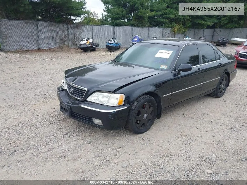 2002 Acura Rl 3.5 VIN: JH4KA965X2C012167 Lot: 40342716