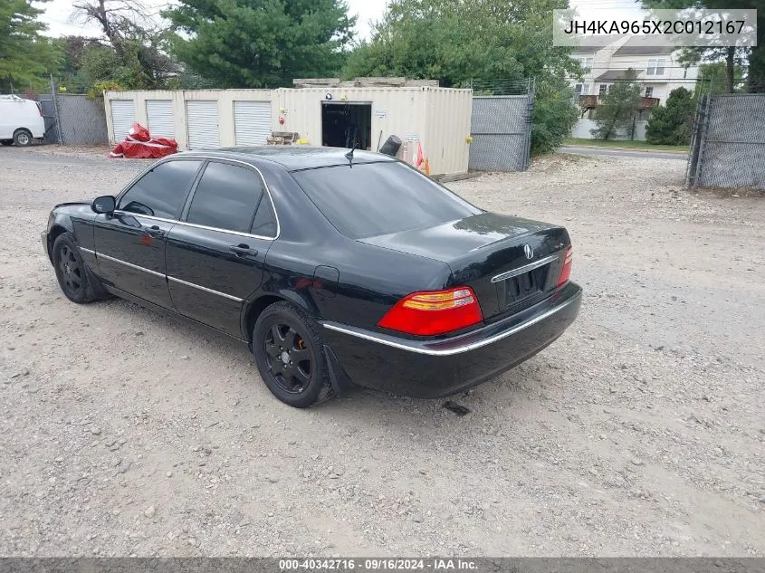 2002 Acura Rl 3.5 VIN: JH4KA965X2C012167 Lot: 40342716