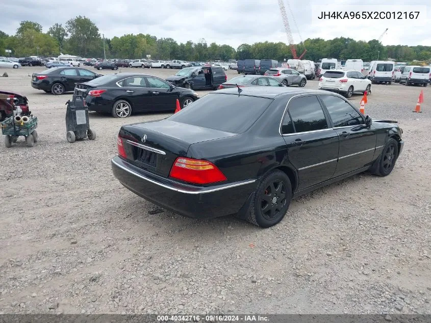 2002 Acura Rl 3.5 VIN: JH4KA965X2C012167 Lot: 40342716