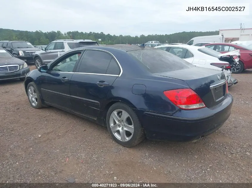 2005 Acura Rl 3.5 VIN: JH4KB16545C002527 Lot: 40271923