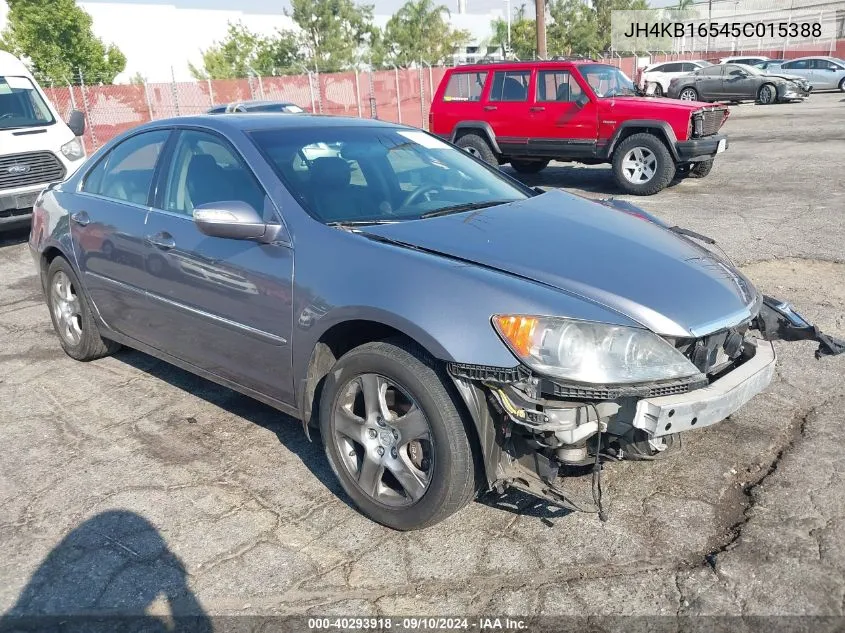 2005 Acura Rl VIN: JH4KB16545C015388 Lot: 40293918