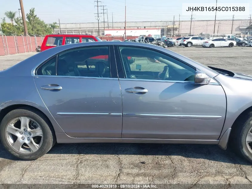 2005 Acura Rl VIN: JH4KB16545C015388 Lot: 40293918