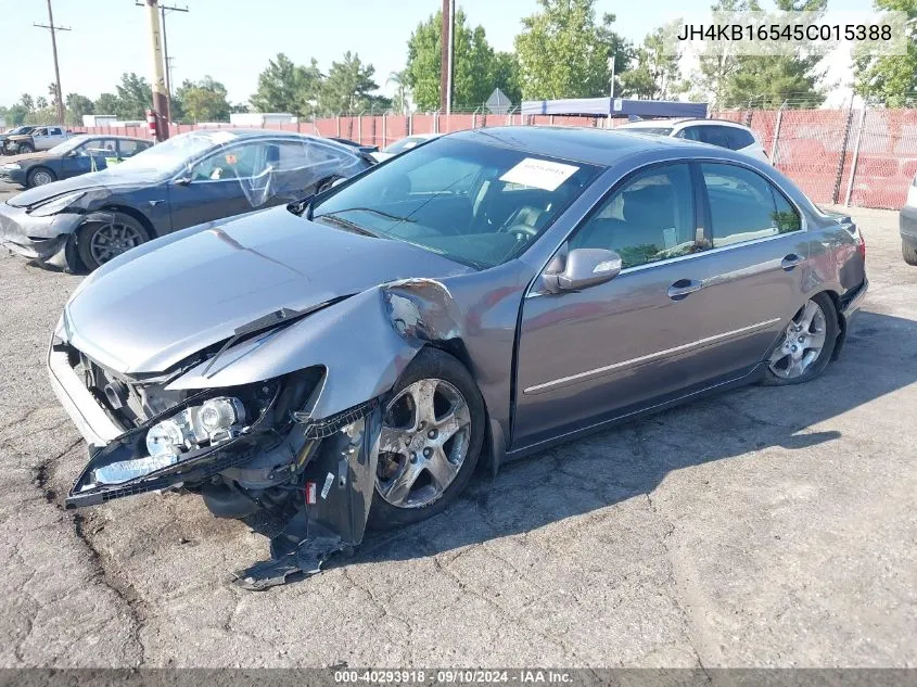 2005 Acura Rl VIN: JH4KB16545C015388 Lot: 40293918