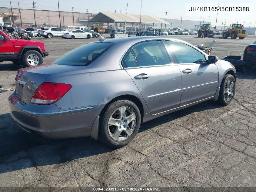 2005 Acura Rl VIN: JH4KB16545C015388 Lot: 40293918