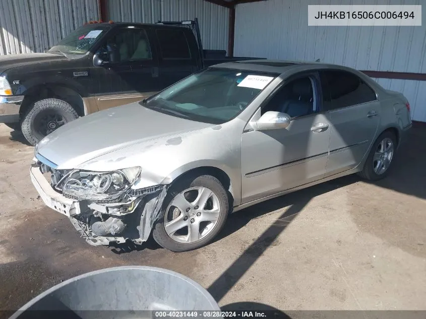 JH4KB16506C006494 2006 Acura Rl 3.5