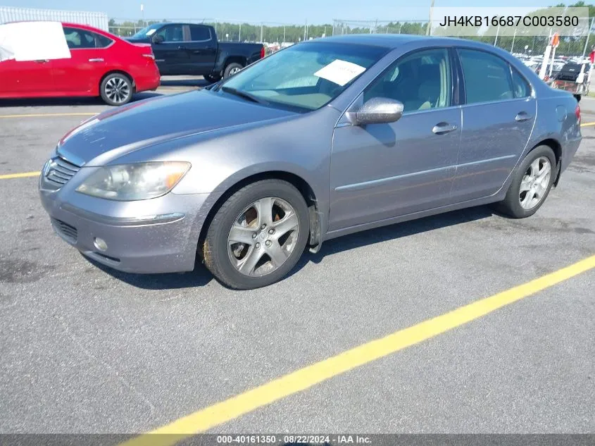 JH4KB16687C003580 2007 Acura Rl 3.5