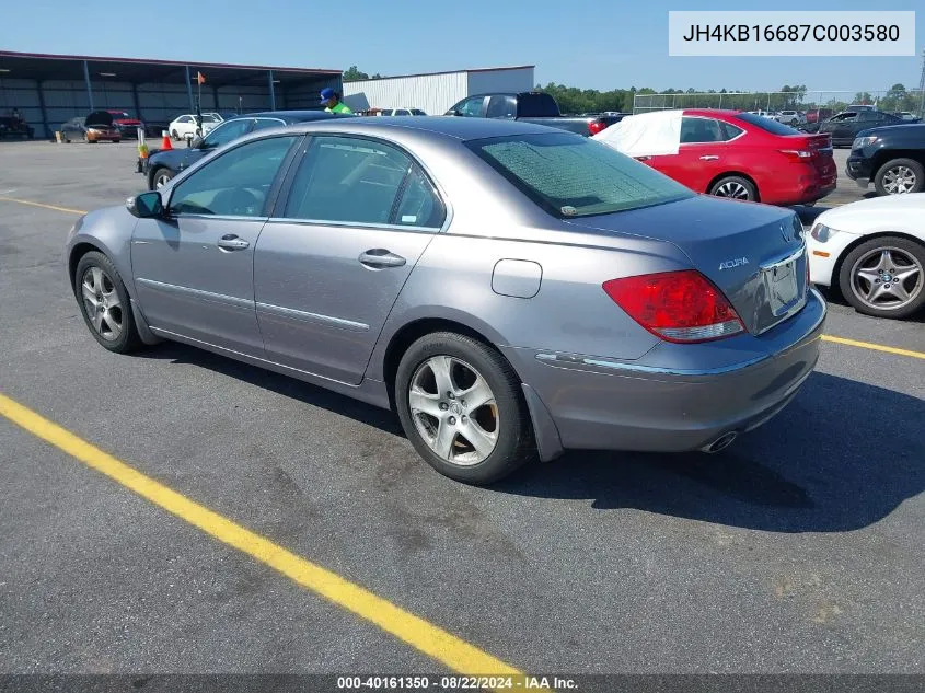 JH4KB16687C003580 2007 Acura Rl 3.5