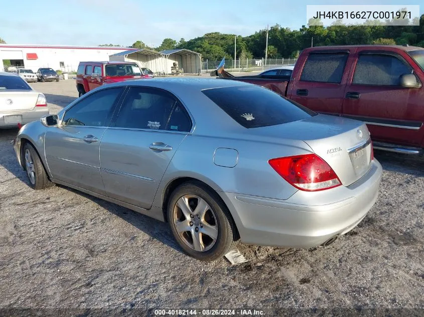 2007 Acura Rl 3.5 VIN: JH4KB16627C001971 Lot: 40182144