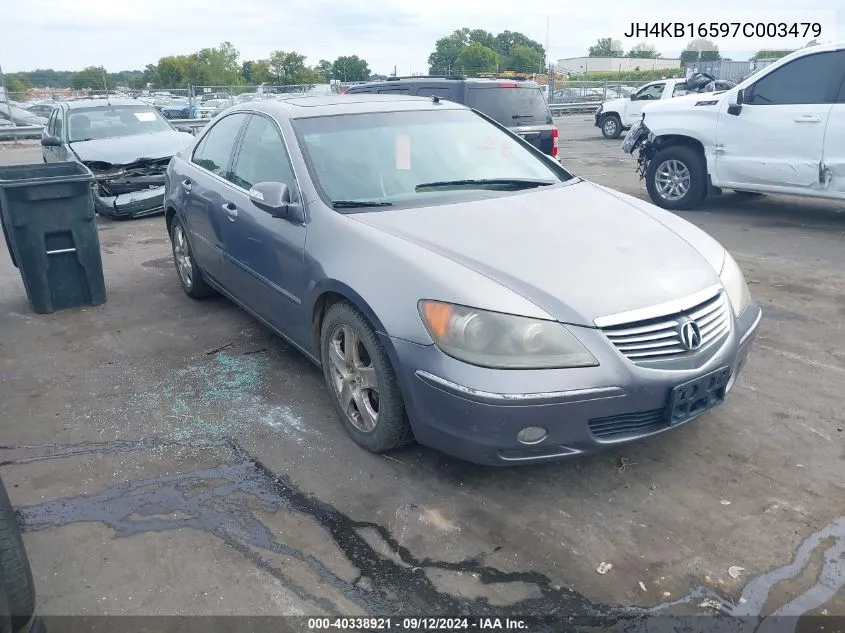 2007 Acura Rl 3.5 VIN: JH4KB16597C003479 Lot: 40338921