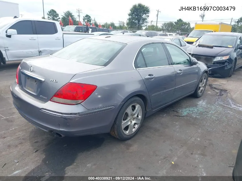 2007 Acura Rl 3.5 VIN: JH4KB16597C003479 Lot: 40338921