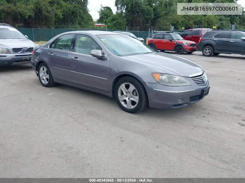 2007 Acura Rl 3.5 VIN: JH4KB16597C000601 Lot: 40343845