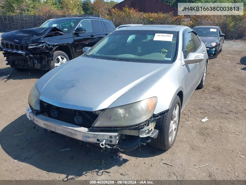 2008 Acura Rl 3.5 VIN: JH4KB16638C003813 Lot: 40309289