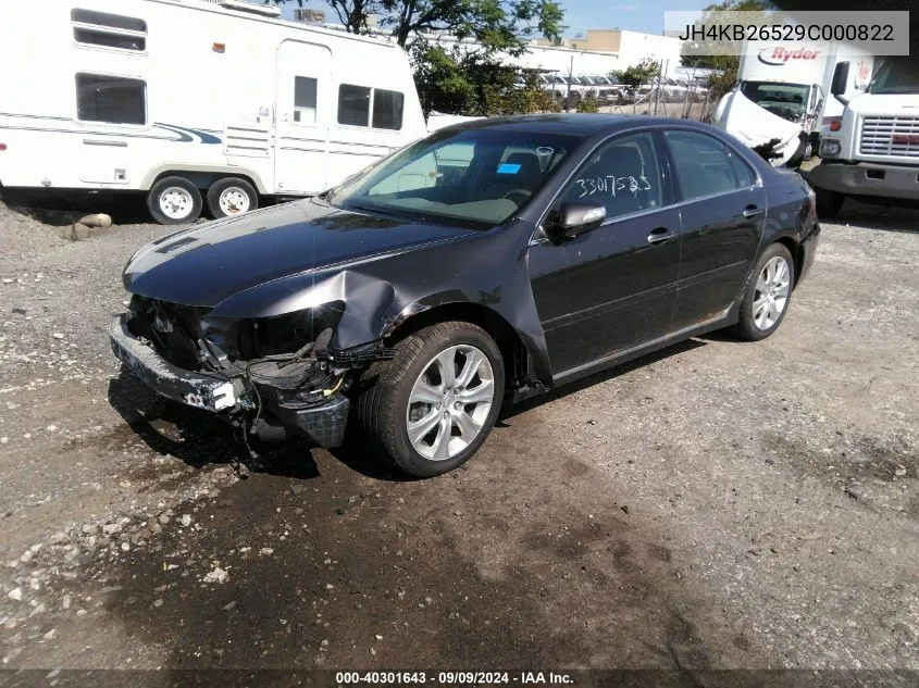 JH4KB26529C000822 2009 Acura Rl 3.7