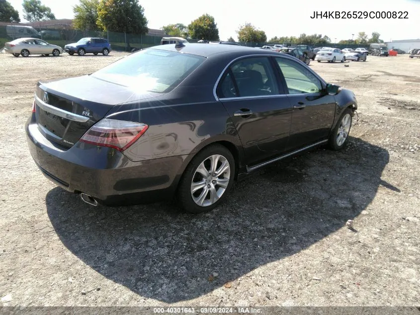 JH4KB26529C000822 2009 Acura Rl 3.7