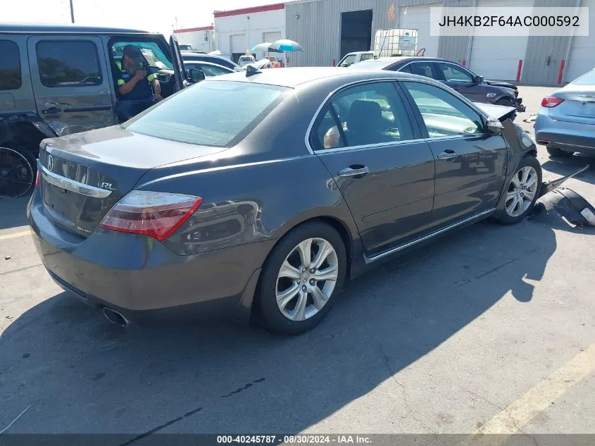 JH4KB2F64AC000592 2010 Acura Rl 3.7