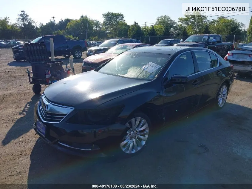 2014 Acura Rlx VIN: JH4KC1F51EC006788 Lot: 40176109