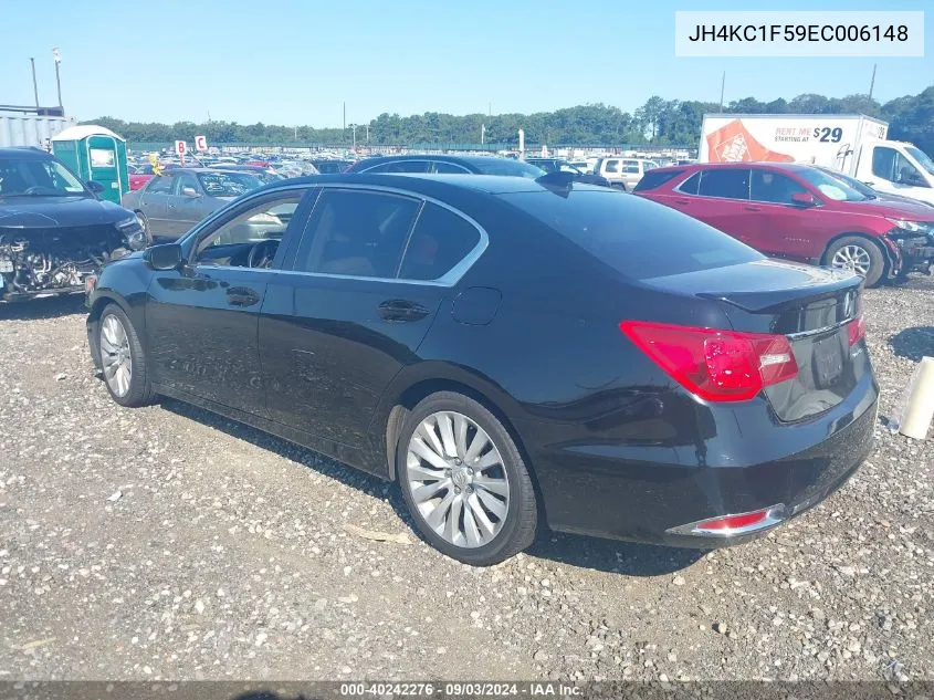 2014 Acura Rlx VIN: JH4KC1F59EC006148 Lot: 40242276