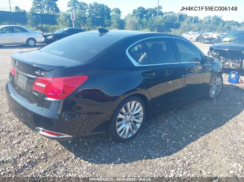 2014 Acura Rlx VIN: JH4KC1F59EC006148 Lot: 40242276