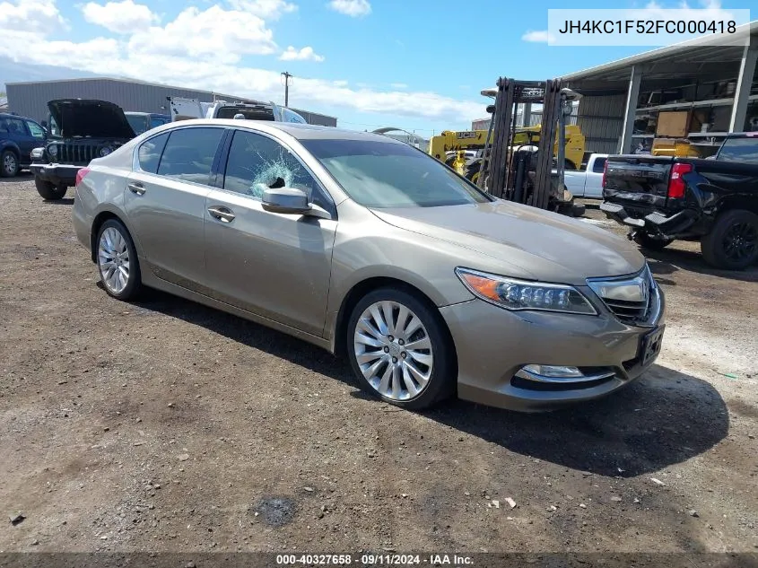 JH4KC1F52FC000418 2015 Acura Rlx