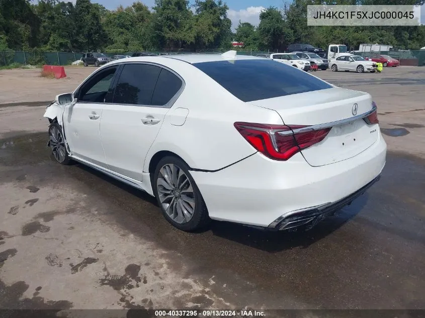 2018 Acura Rlx VIN: JH4KC1F5XJC000045 Lot: 40337295