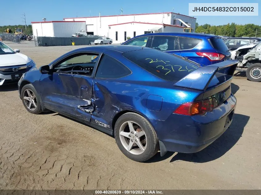 JH4DC54832C015002 2002 Acura Rsx