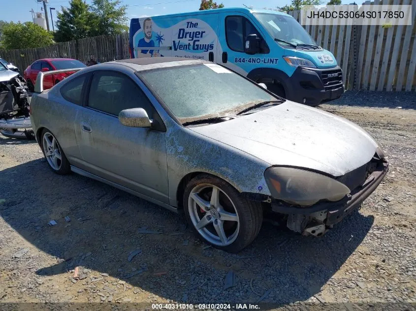 2004 Acura Rsx Type S VIN: JH4DC53064S017850 Lot: 40311010