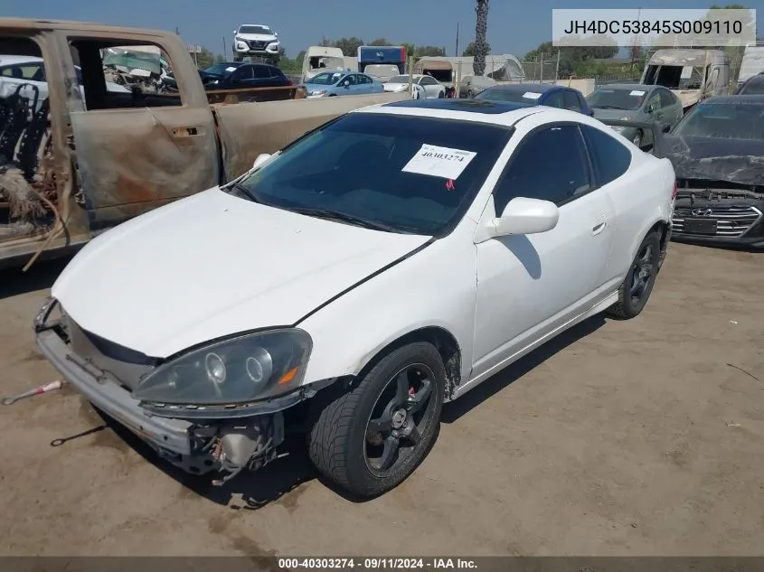 2005 Acura Rsx VIN: JH4DC53845S009110 Lot: 40303274