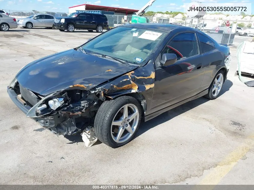 2005 Acura Rsx Type S VIN: JH4DC53055S005772 Lot: 40317875