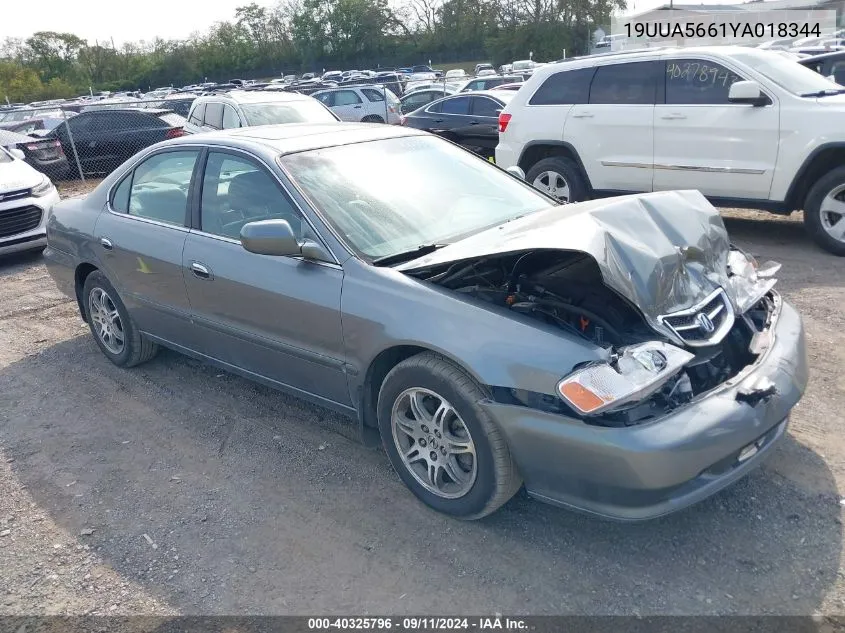 2000 Acura Tl 3.2 VIN: 19UUA5661YA018344 Lot: 40325796