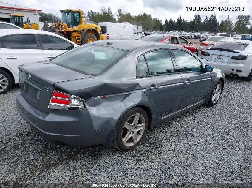 2004 Acura Tl VIN: 19UUA66214A073213 Lot: 40343653