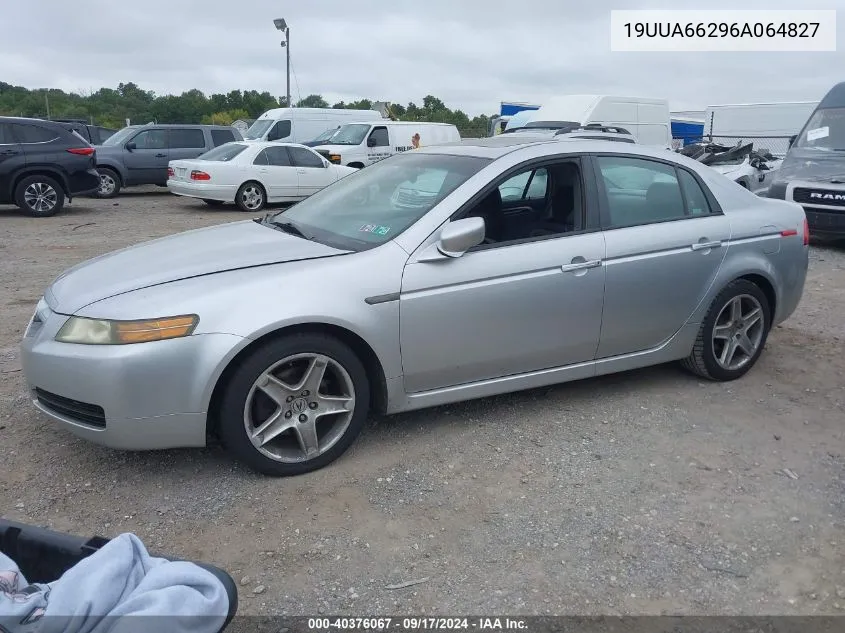 2006 Acura Tl VIN: 19UUA66296A064827 Lot: 40376067