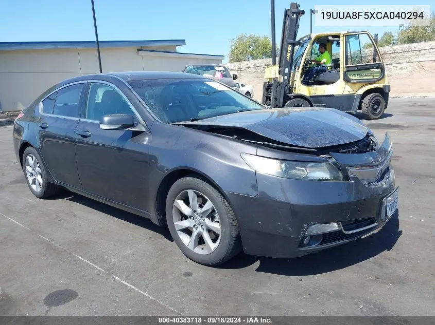 2012 Acura Tl VIN: 19UUA8F5XCA040294 Lot: 40383718