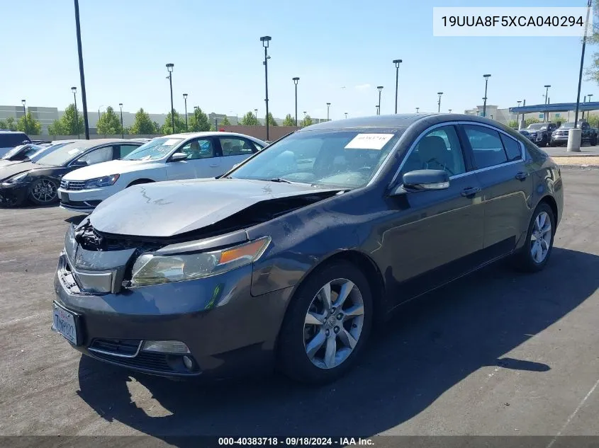 2012 Acura Tl VIN: 19UUA8F5XCA040294 Lot: 40383718