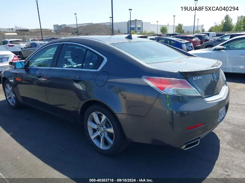 19UUA8F5XCA040294 2012 Acura Tl