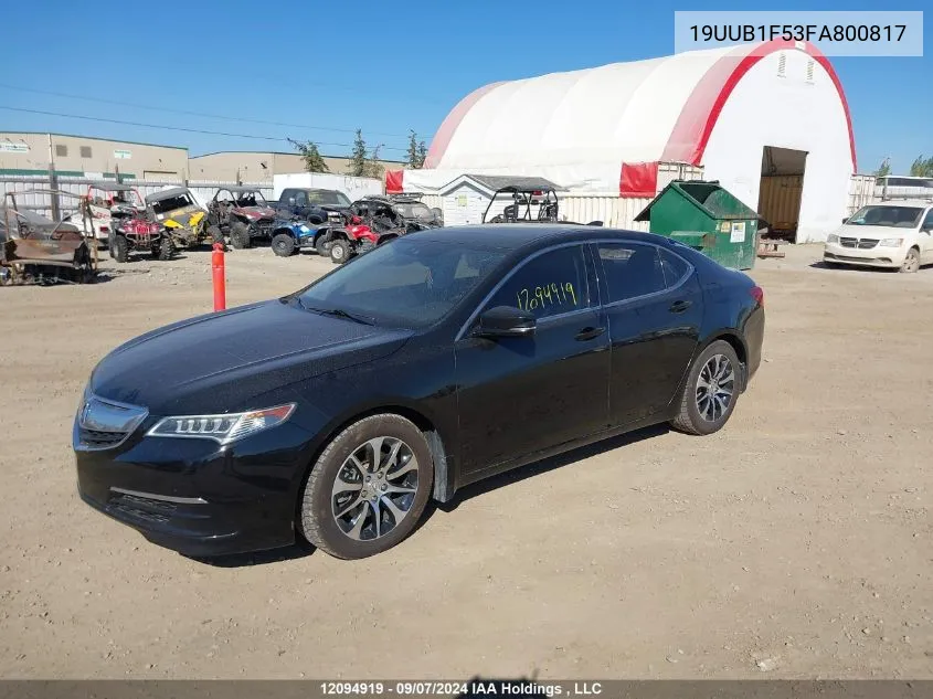 19UUB1F53FA800817 2015 Acura Tlx