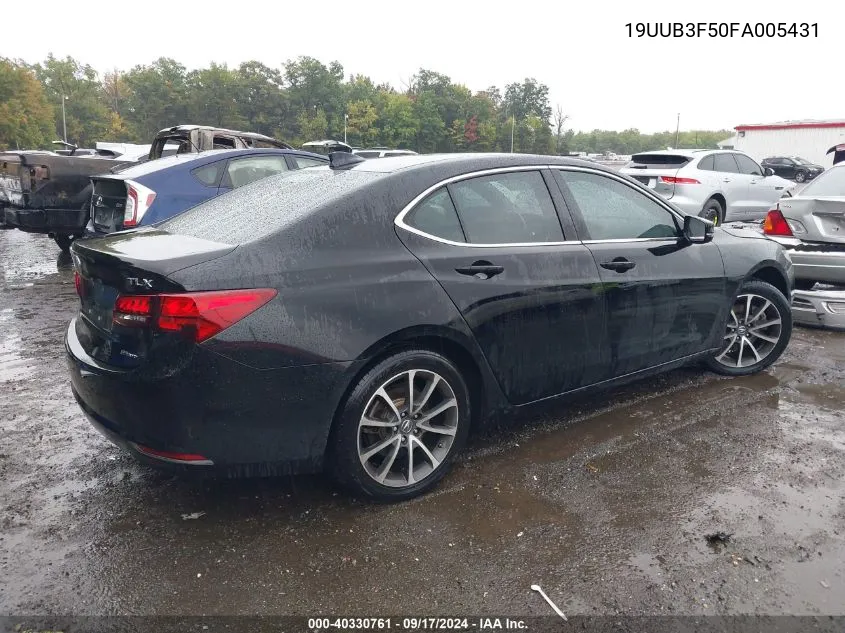 2015 Acura Tlx V6 Tech VIN: 19UUB3F50FA005431 Lot: 40330761