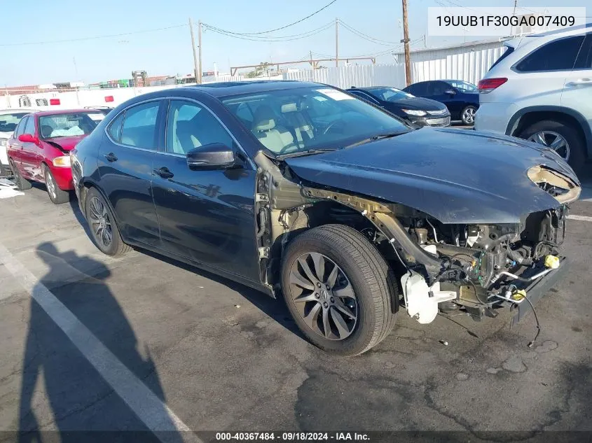 19UUB1F30GA007409 2016 Acura Tlx